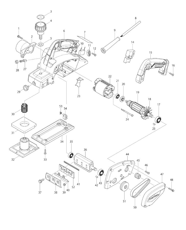 ЗАПЧАСТИ ДЛЯ РУБАНКА ЭЛЕКТРИЧЕСКОГО MAKTEC MT191