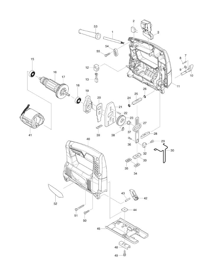 ЗАПЧАСТИ ДЛЯ ЛОБЗИКА ЭЛЕКТРИЧЕСКОГО MAKTEC MT431