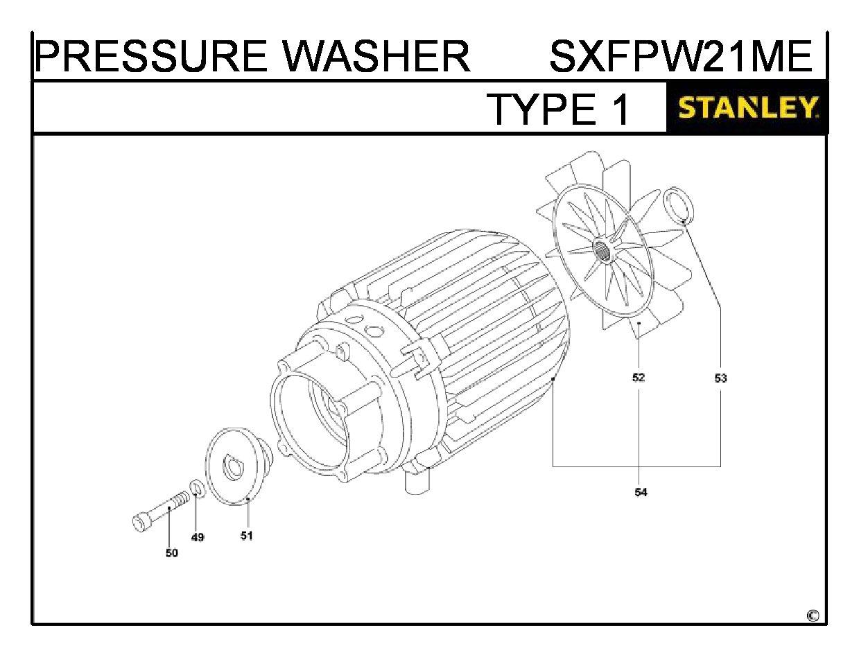 ЗАПЧАСТИ ДЛЯ АППАРАТА ВЫСОКОГО ДАВЛЕНИЯ STANLEY SXFPW21ME TYPE 1 (ЧАСТЬ 3)