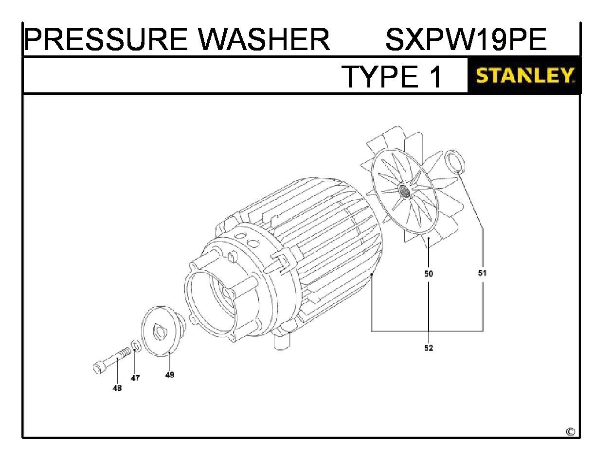 ЗАПЧАСТИ ДЛЯ АППАРАТА ВЫСОКОГО ДАВЛЕНИЯ STANLEY SXPW19PE TYPE 1 (ЧАСТЬ 4)