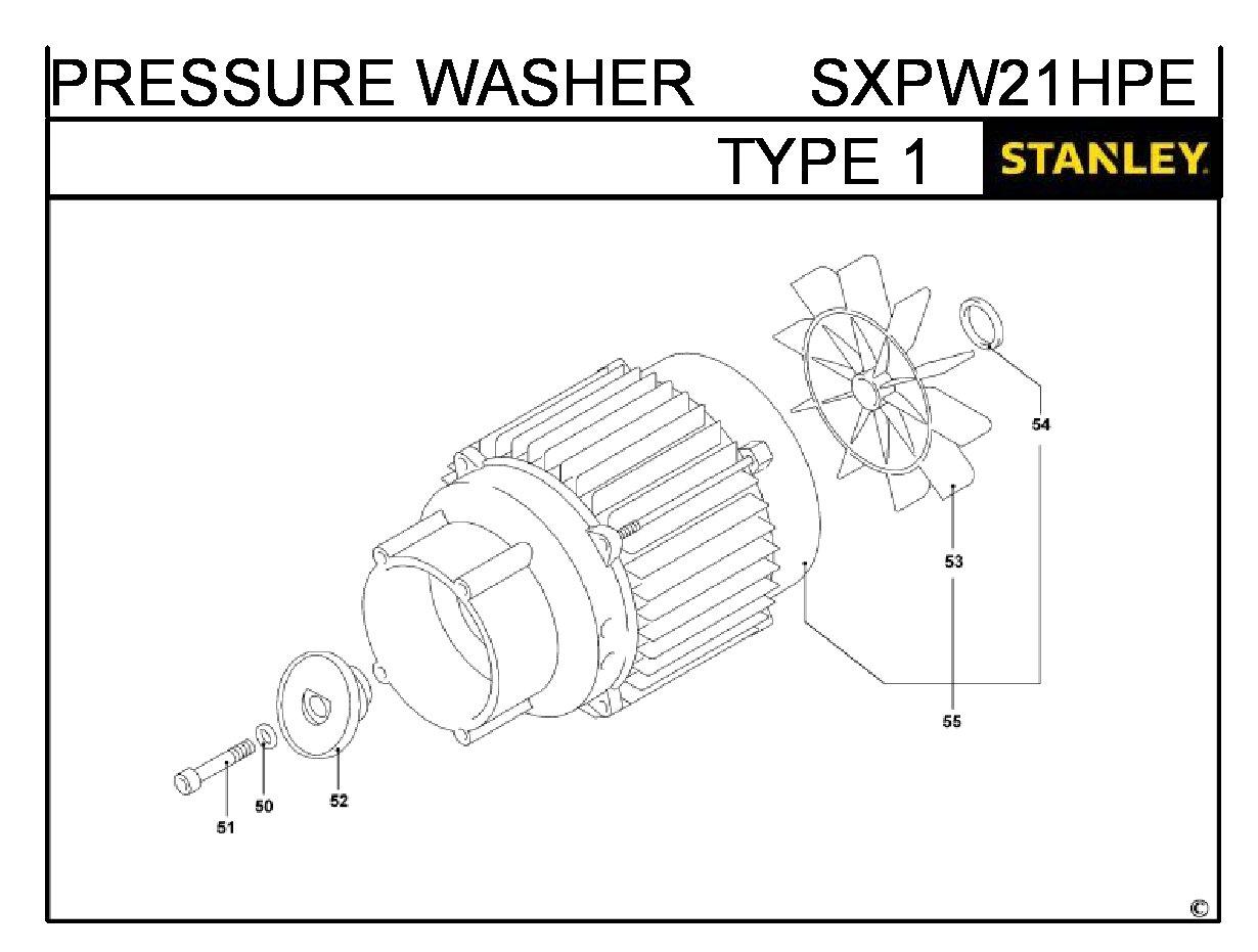 ЗАПЧАСТИ ДЛЯ АППАРАТА ВЫСОКОГО ДАВЛЕНИЯ STANLEY SXPW21HPE TYPE 1 (ЧАСТЬ 3)