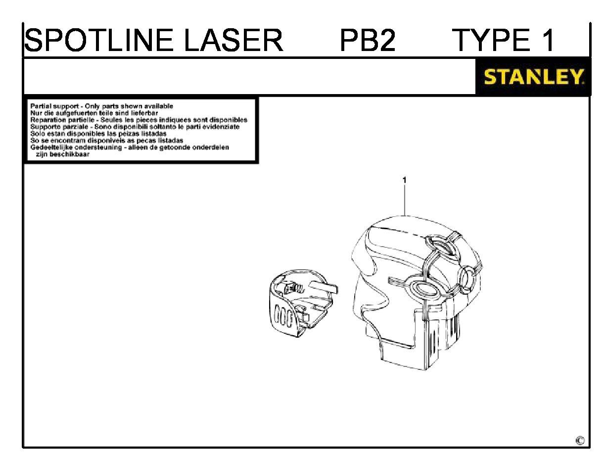 ЗАПЧАСТИ ДЛЯ НИВЕЛИРА ЛАЗЕРНОГО STANLEY PB2 TYPE 1