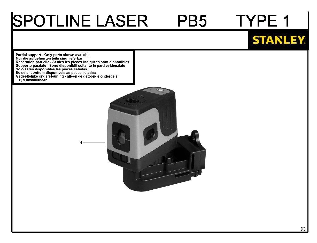 ЗАПЧАСТИ ДЛЯ НИВЕЛИРА ЛАЗЕРНОГО STANLEY PB5 TYPE 1