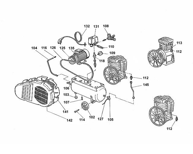 ЗАПЧАСТИ ДЛЯ КОМПРЕССОРА ПОРШНЕВОГО ABAC A29B/27 CT2 V400 (АРТ. 4116024265) (КАТАЛОГ ОБЩЕГО ВИДА)