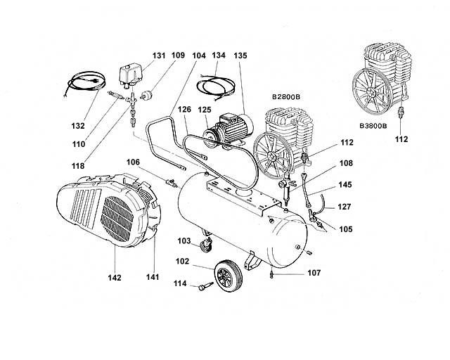 ЗАПЧАСТИ ДЛЯ КОМПРЕССОРА ПОРШНЕВОГО ABAC A29B/150 CM2 V230 (АРТ. 4116024536) (КАТАЛОГ ОБЩЕГО ВИДА)