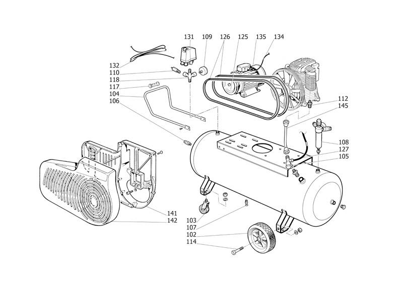 ЗАПЧАСТИ ДЛЯ КОМПРЕССОРА ПОРШНЕВОГО ABAC B5900B/100 CT5,5 V400 (АРТ. 4116019676) (КАТАЛОГ ОБЩЕГО ВИДА)