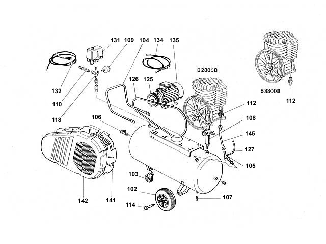 ЗАПЧАСТИ ДЛЯ КОМПРЕССОРА ПОРШНЕВОГО ABAC A39B/200 CT3 V400 (АРТ. 4116024283) (КАТАЛОГ ОБЩЕГО ВИДА)