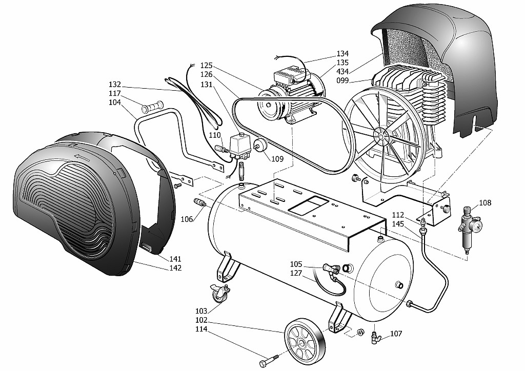 ЗАПЧАСТИ ДЛЯ КОМПРЕССОРА ПОРШНЕВОГО ABAC S A39B/150 CM3 (АРТ. 4116007350) (КАТАЛОГ ОБЩЕГО ВИДА)