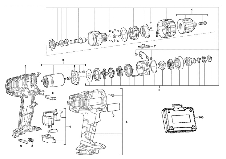 Запчасти на AEG BS12G2NC-142C_4935431985