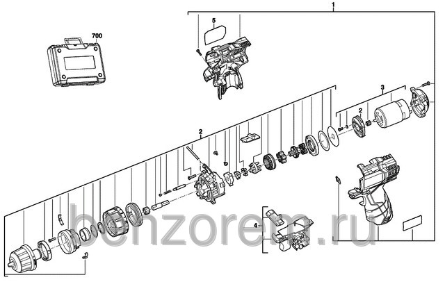 Запчасти на AEG BS 12 C 2 (4935428375)(400428376)