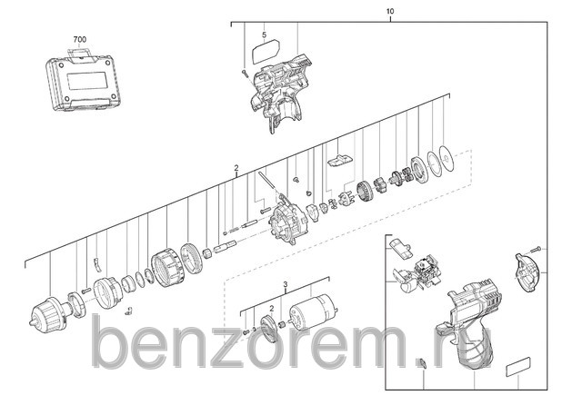 Запчасти на AEG BS 12 C2LI-152BAF IN2 (4000428376)(4935428380)