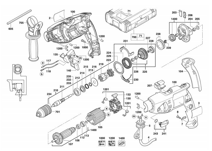 Запчасти на AEG SB2E750R_4000380188