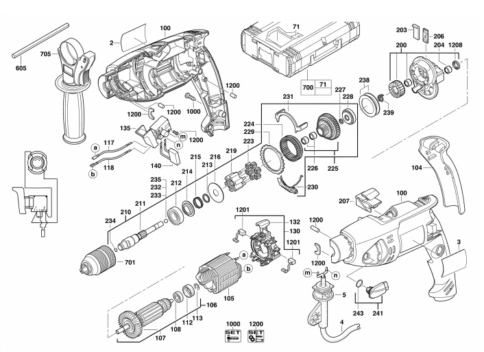 Запчасти на AEG SB2E750R_4000387218