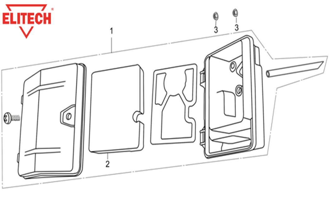 ЗАПЧАСТИ ДЛЯ ГЕНЕРАТОРА БЕНЗИНОВОГО ELITECH БЭС 1200Р (ФИЛЬТР ВОЗДУШНЫЙ)