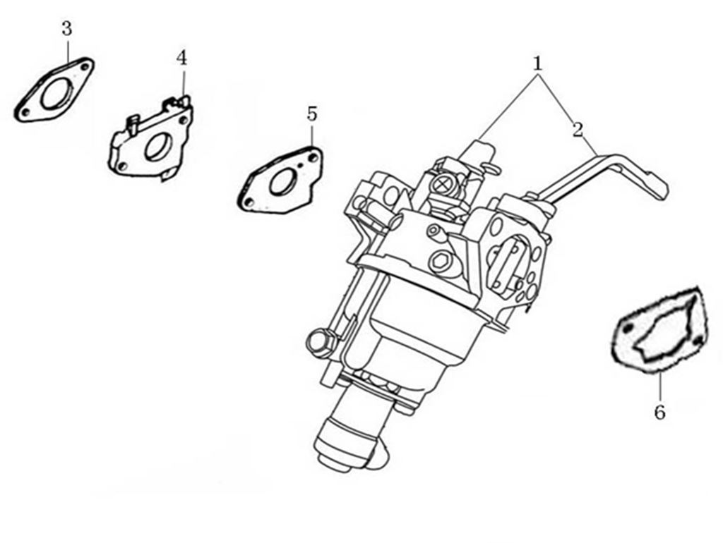ЗАПЧАСТИ ДЛЯ ГЕНЕРАТОРА БЕНЗИНОВОГО ELITECH БЭС 6500ЕМК (КАРБЮРАТОР)