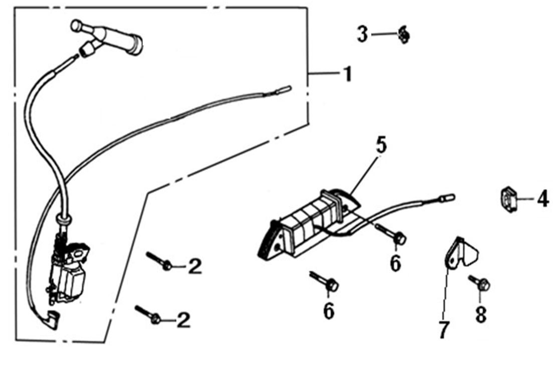 ЗАПЧАСТИ ДЛЯ ГЕНЕРАТОРА БЕНЗИНОВОГО ELITECH БЭС 8000ЕАМ (КАТУШКА ЗАЖИГАНИЯ)