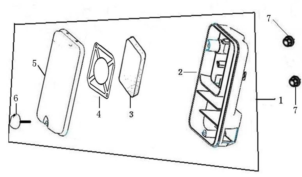 ЗАПЧАСТИ ДЛЯ ГЕНЕРАТОРА БЕНЗИНОВОГО ELITECH БЭС 8000ЕТАМ (ФИЛЬТР ВОЗДУШНЫЙ)