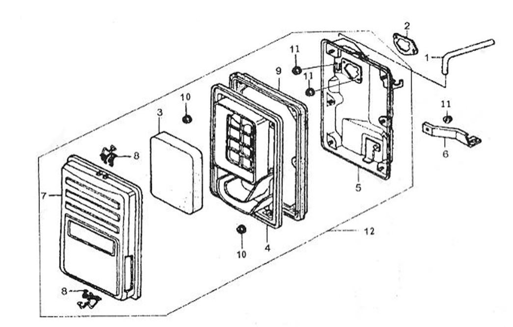 ЗАПЧАСТИ ДЛЯ ГЕНЕРАТОРА БЕНЗИНОВОГО ELITECH СГБ 6500ЕАМ (ФИЛЬТР ВОЗДУШНЫЙ)