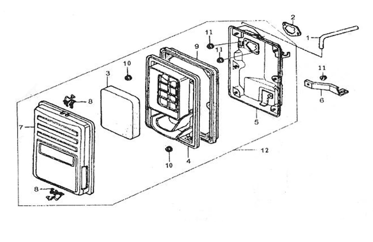 ЗАПЧАСТИ ДЛЯ ГЕНЕРАТОРА БЕНЗИНОВОГО ELITECH СГБ 6500Е (ФИЛЬТР ВОЗДУШНЫЙ)