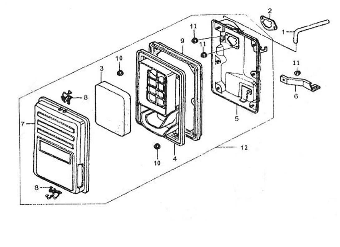 ЗАПЧАСТИ ДЛЯ ГЕНЕРАТОРА БЕНЗИНОВОГО ELITECH СГБ 8000ЕАМ (ФИЛЬТР ВОЗДУШНЫЙ)