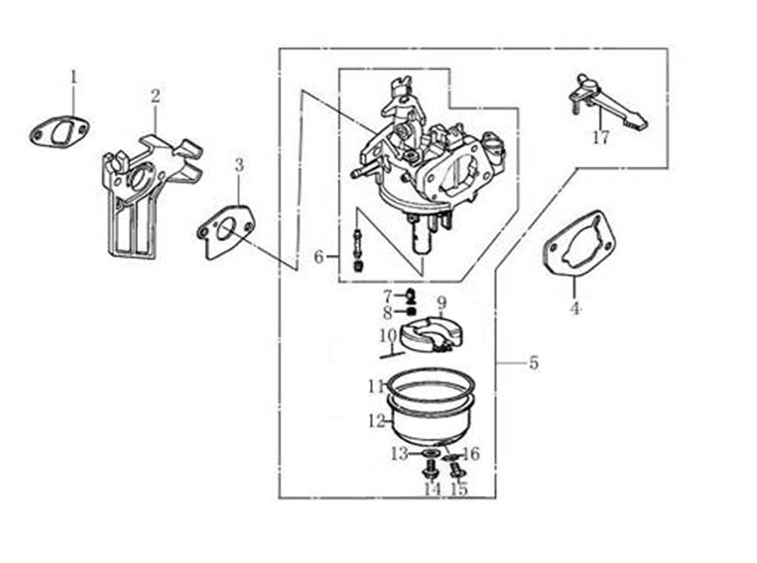 ЗАПЧАСТИ ДЛЯ ДВИГАТЕЛЯ БЕНЗИНОВОГО G200F (КАРБЮРАТОР)