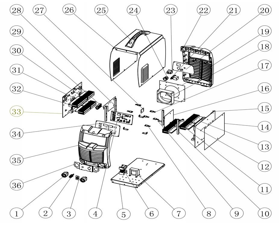 ЗАПЧАСТИ ДЛЯ ИНВЕРТОРА СВАРОЧНОГО ELITECH АИС 200AC/DC PULSE (2020 ГОД)