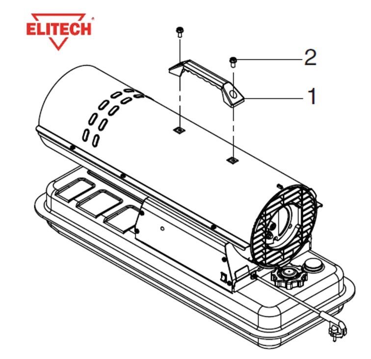 ЗАПЧАСТИ ДЛЯ НАГРЕВАТЕЛЯ ЖИДКОСТНОГО ПРЯМОГО НАГРЕВА ELITECH ТП 22ДБ (РУКОЯТКА)