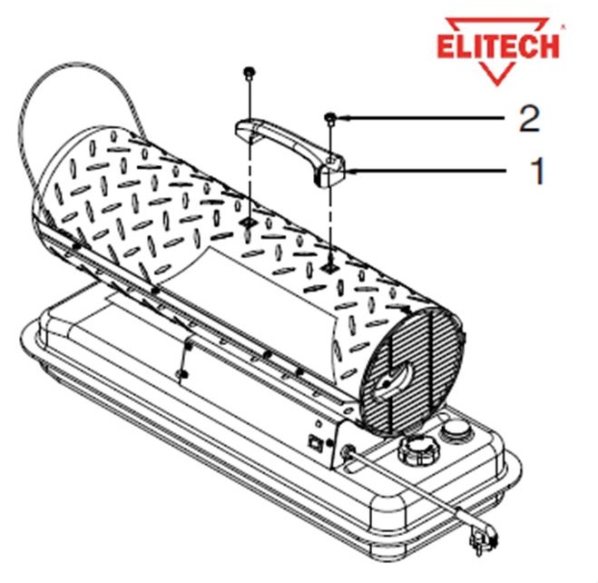 ЗАПЧАСТИ ДЛЯ НАГРЕВАТЕЛЯ ЖИДКОСТНОГО ПРЯМОГО НАГРЕВА ELITECH ТП 75Д (2012 ГОД) (РУКОЯТКИ)