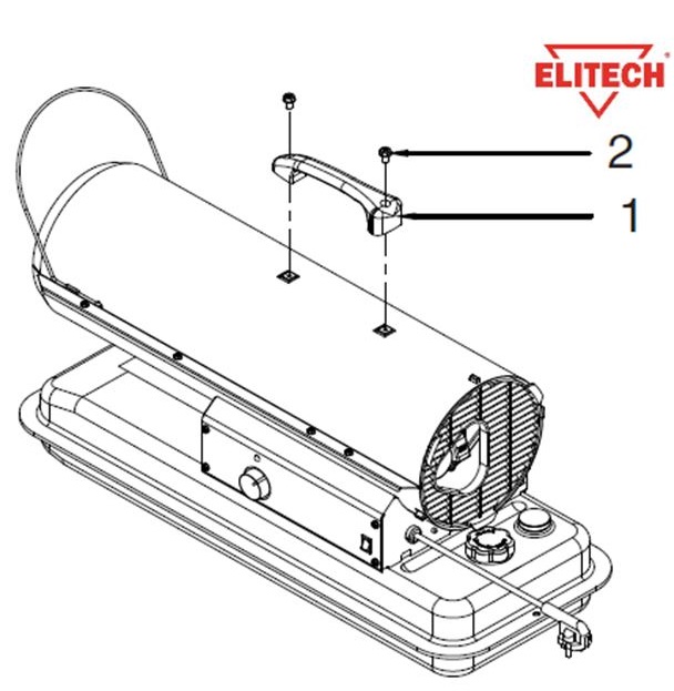 ЗАПЧАСТИ ДЛЯ НАГРЕВАТЕЛЯ ЖИДКОСТНОГО ПРЯМОГО НАГРЕВА ELITECH ТП 75ДП (2012 ГОД) (РУКОЯТКА)