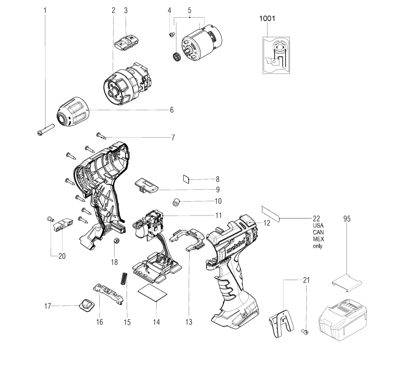 Аккумуляторная ударная дрель Metabo SB 18 L (02317000) 602321500