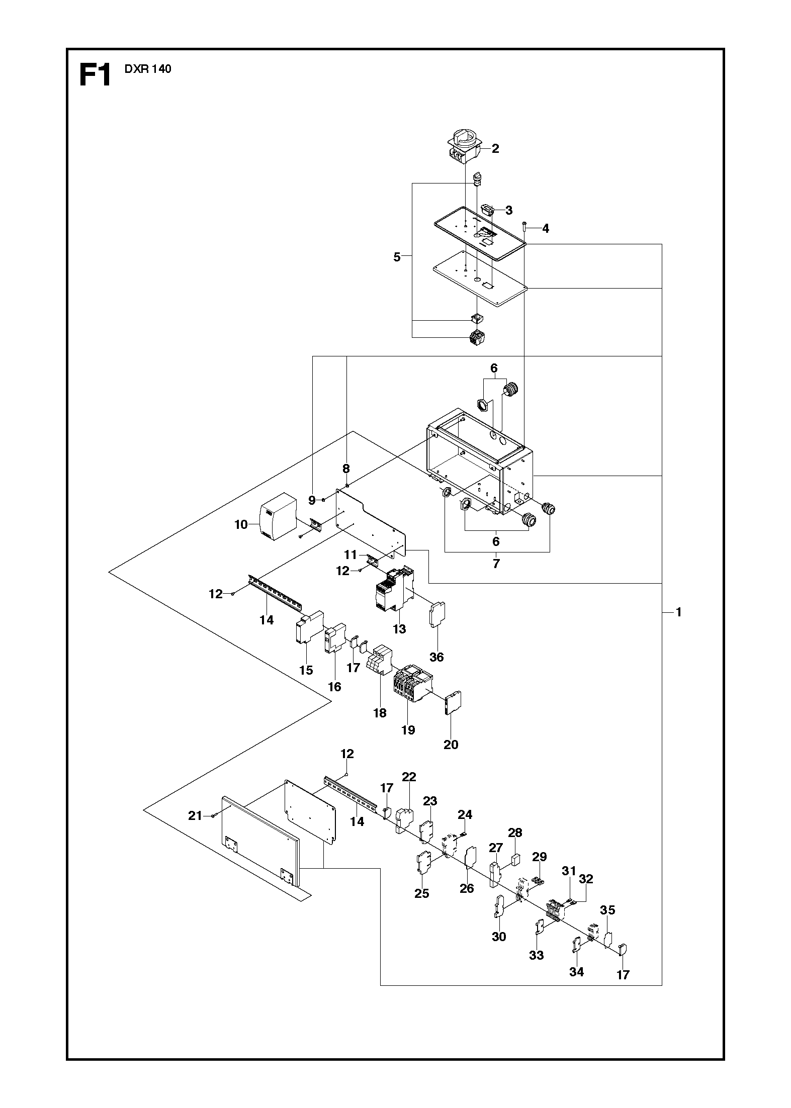 Electrical, valid for machine 1 - 121