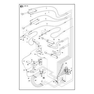 Hydraulic hoses base plate & arm