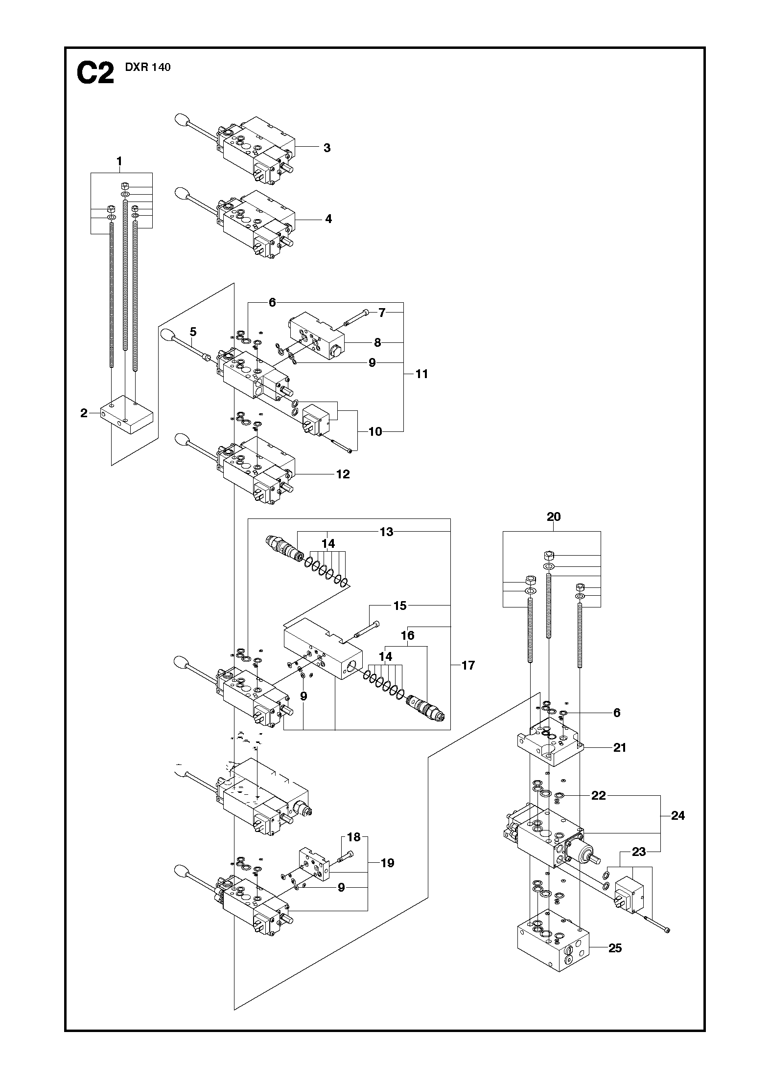 Hydraulic stack