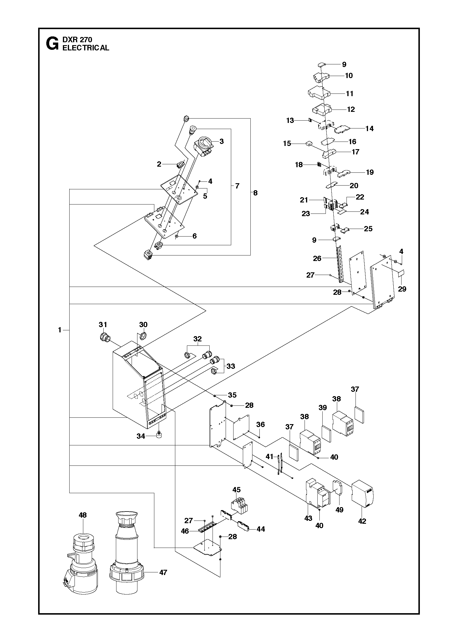 Electrical, valid for machine 1 - 15