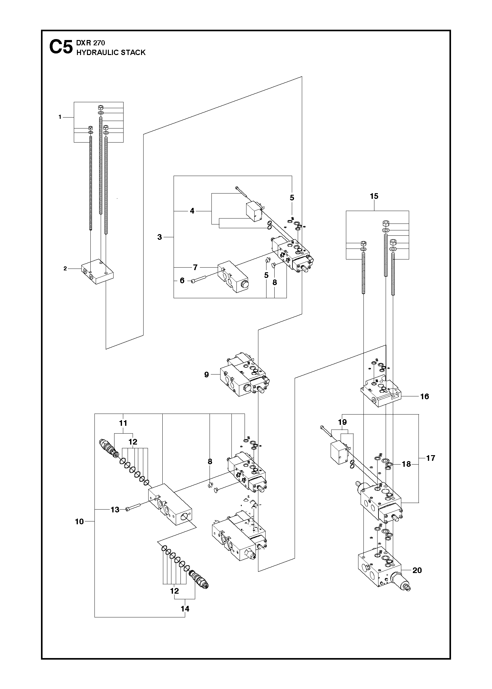 Hydraulic stack (A)