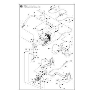 Hydraulic hoses power pack