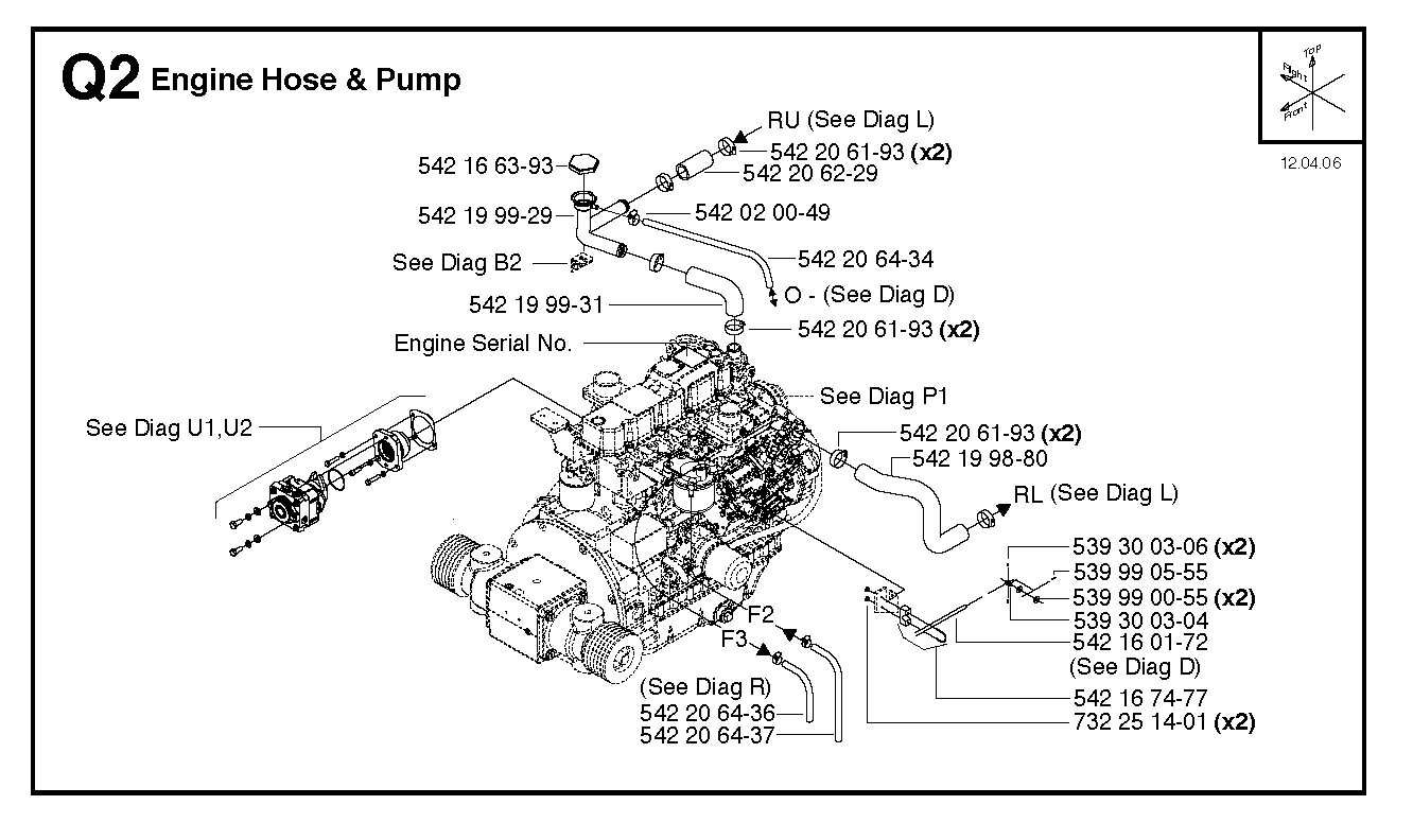 ENGINE HOSE & PUMP