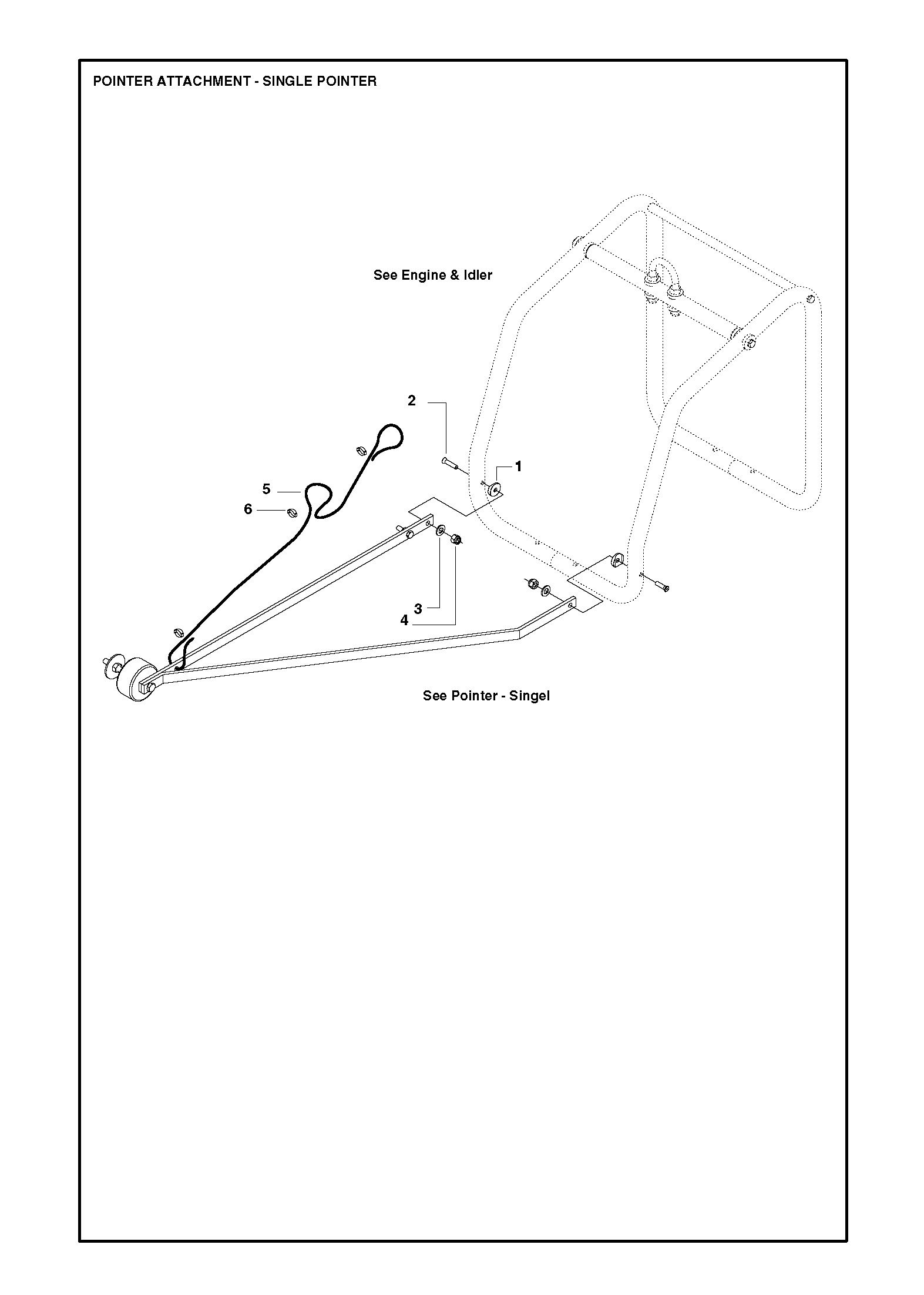 POINTER ATTACHMENT - SINGLE POINTER