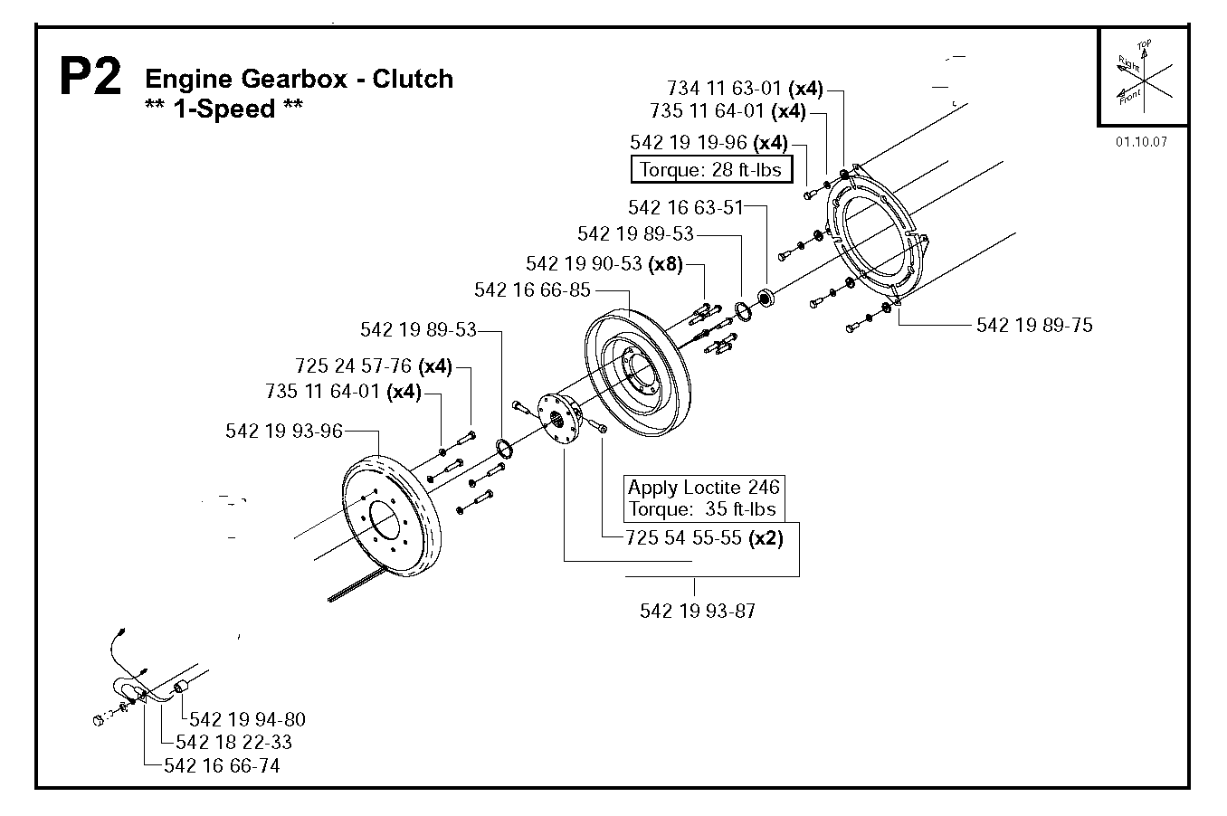 Engine gearbox - clutch