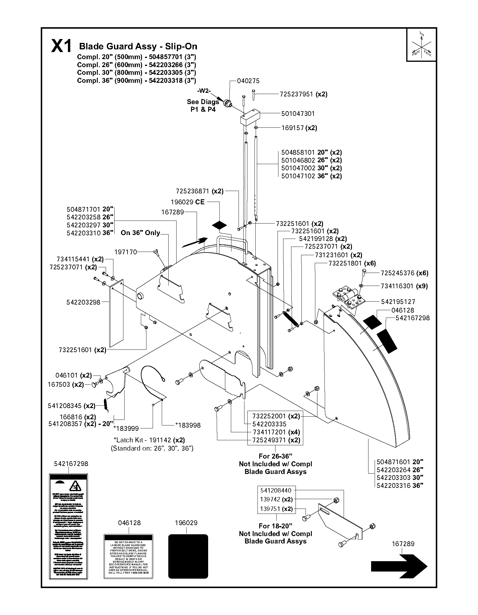 Blade guard assy - slip-on