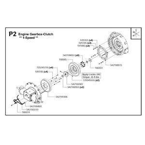 Engine gearbox-clutch - 1-speed