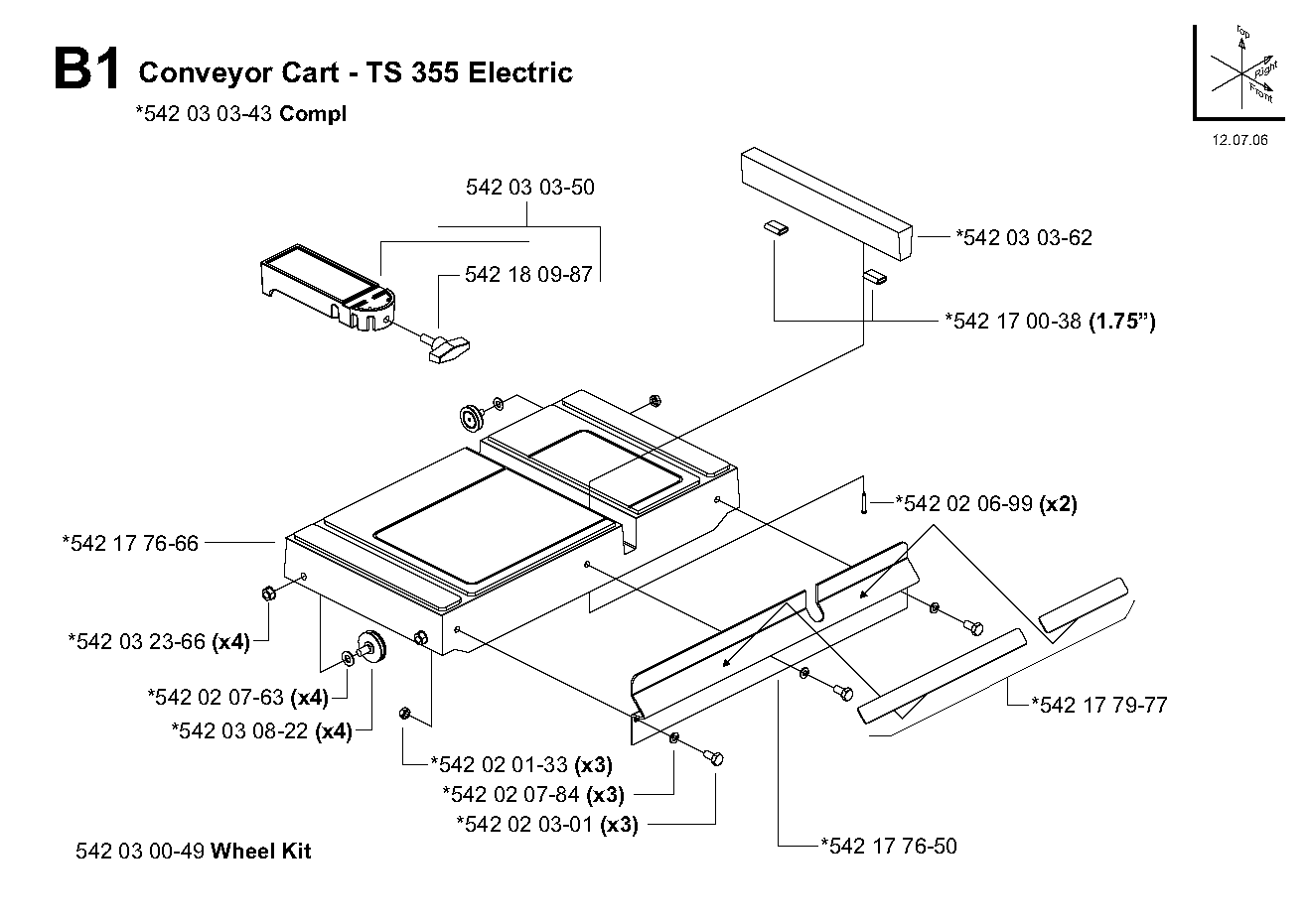 Conveyor cart (B)