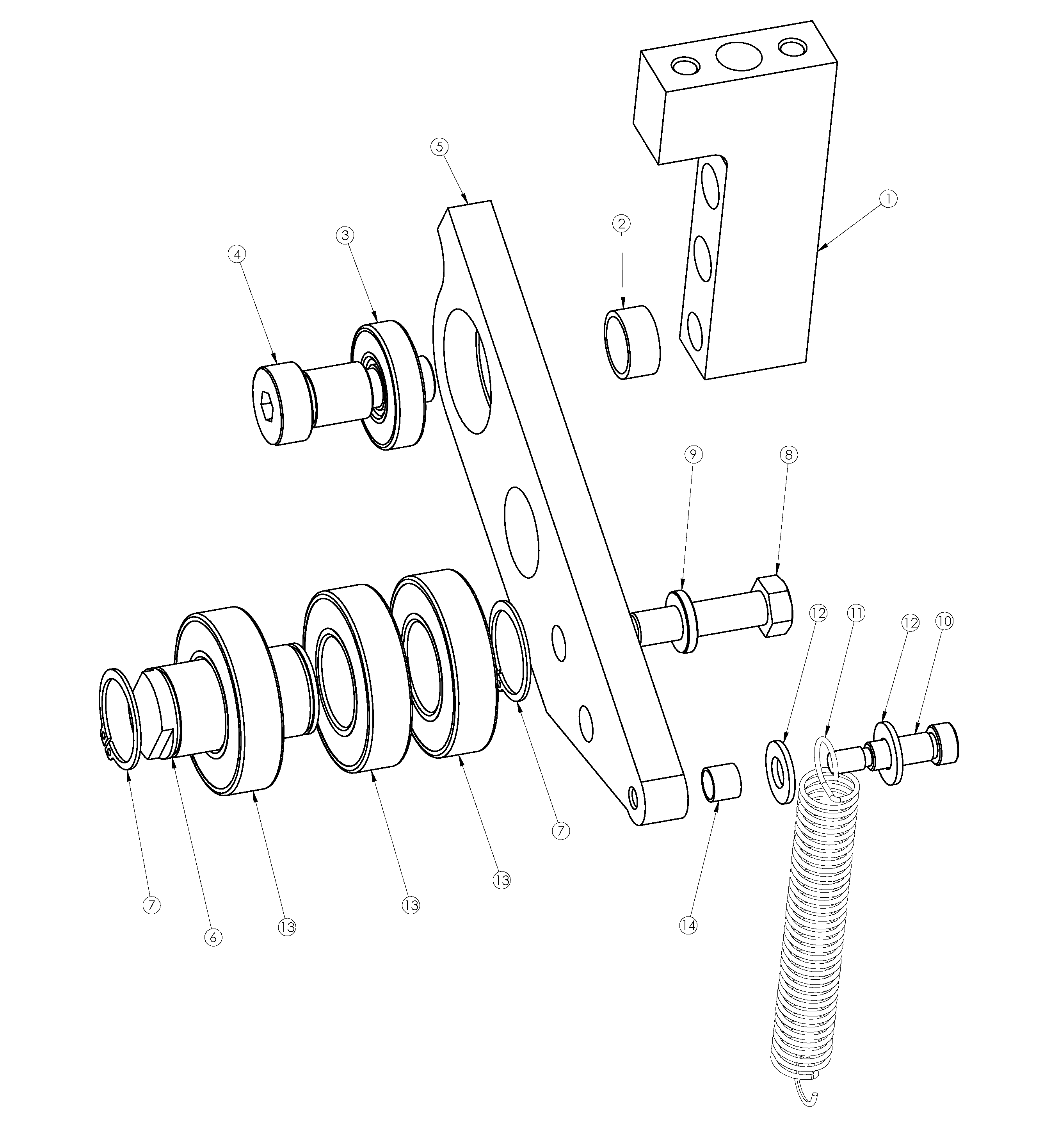 Pump idler pulley