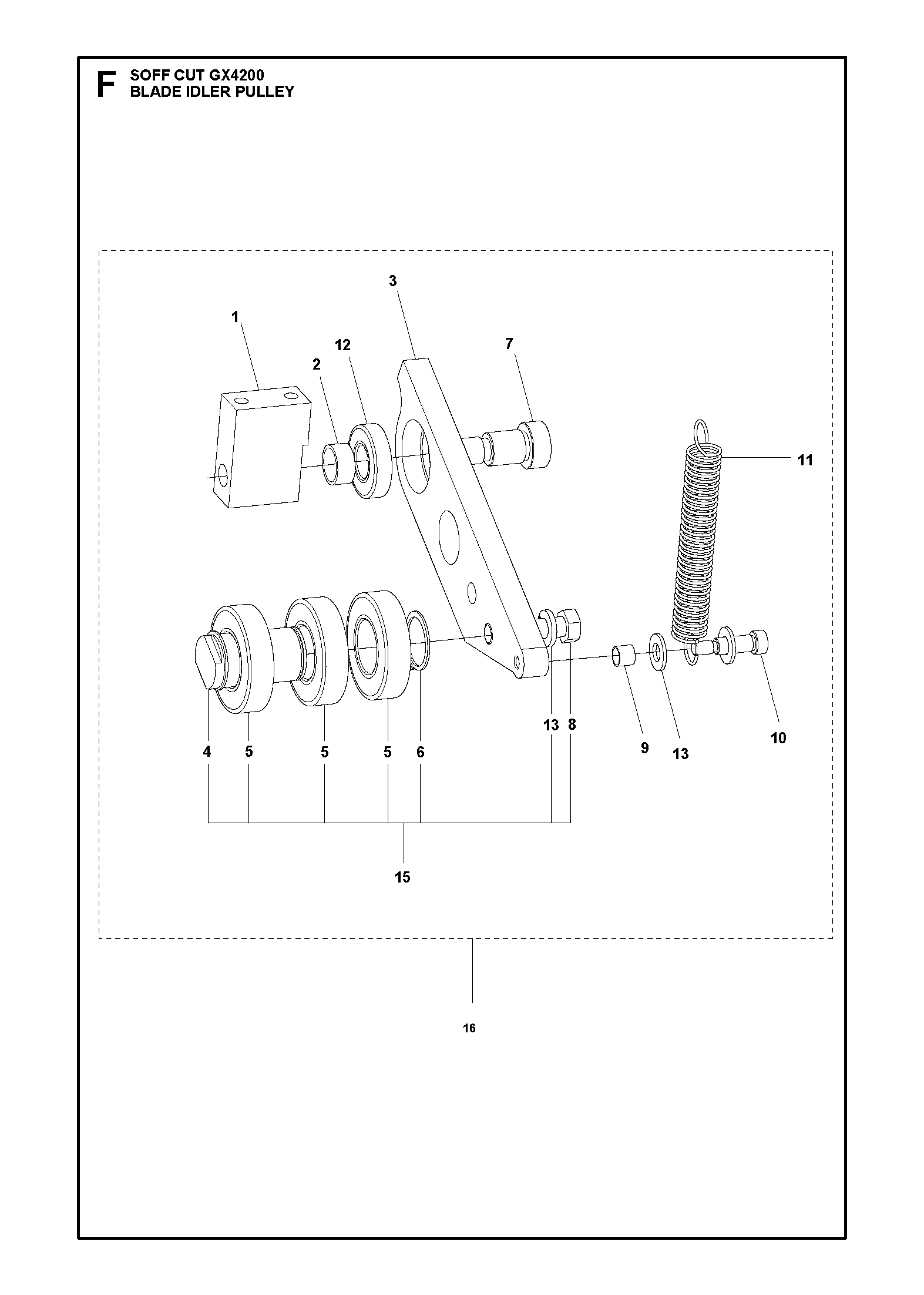 BLADE IDLER PULLEY