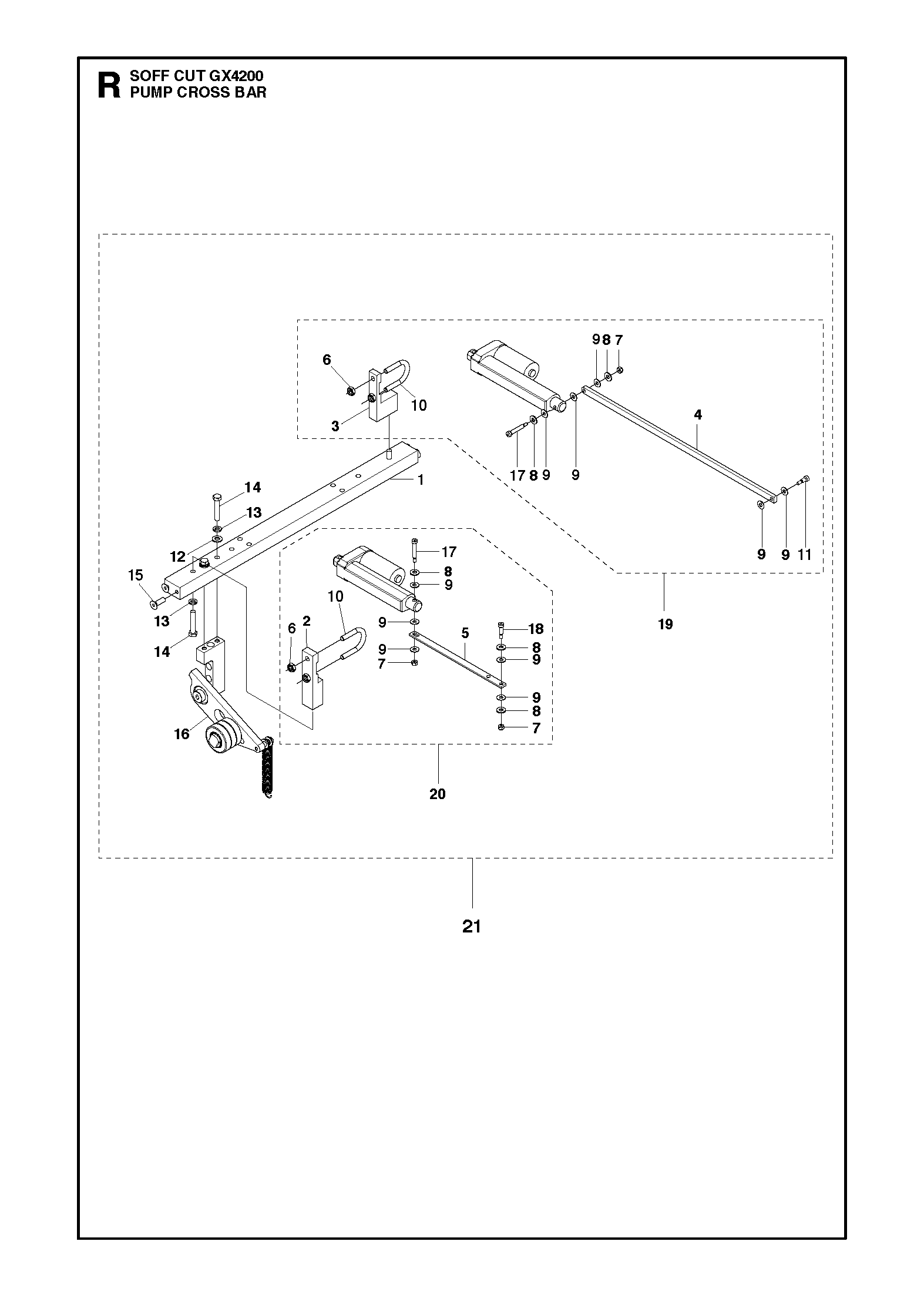 PUMP CROSS BAR ASSEMBLY