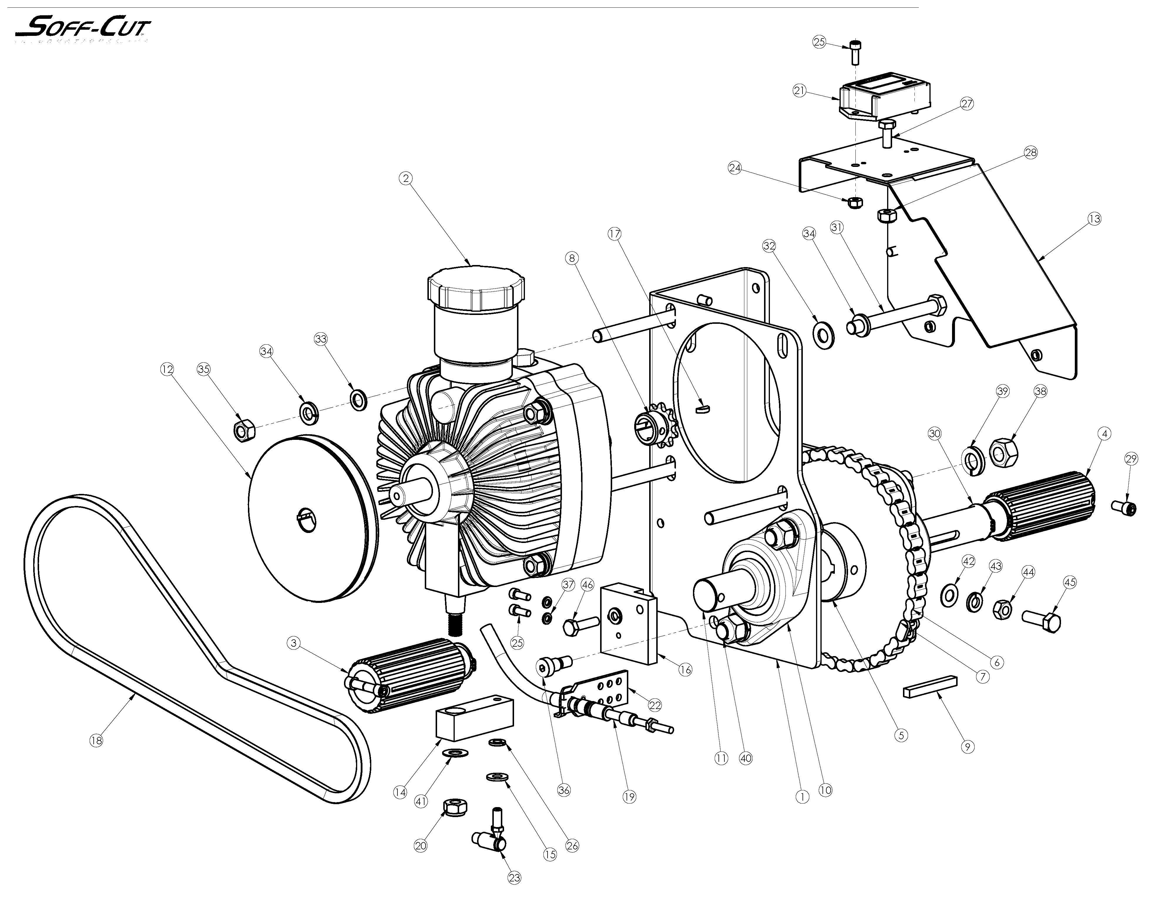 Hydraulic pump - motor