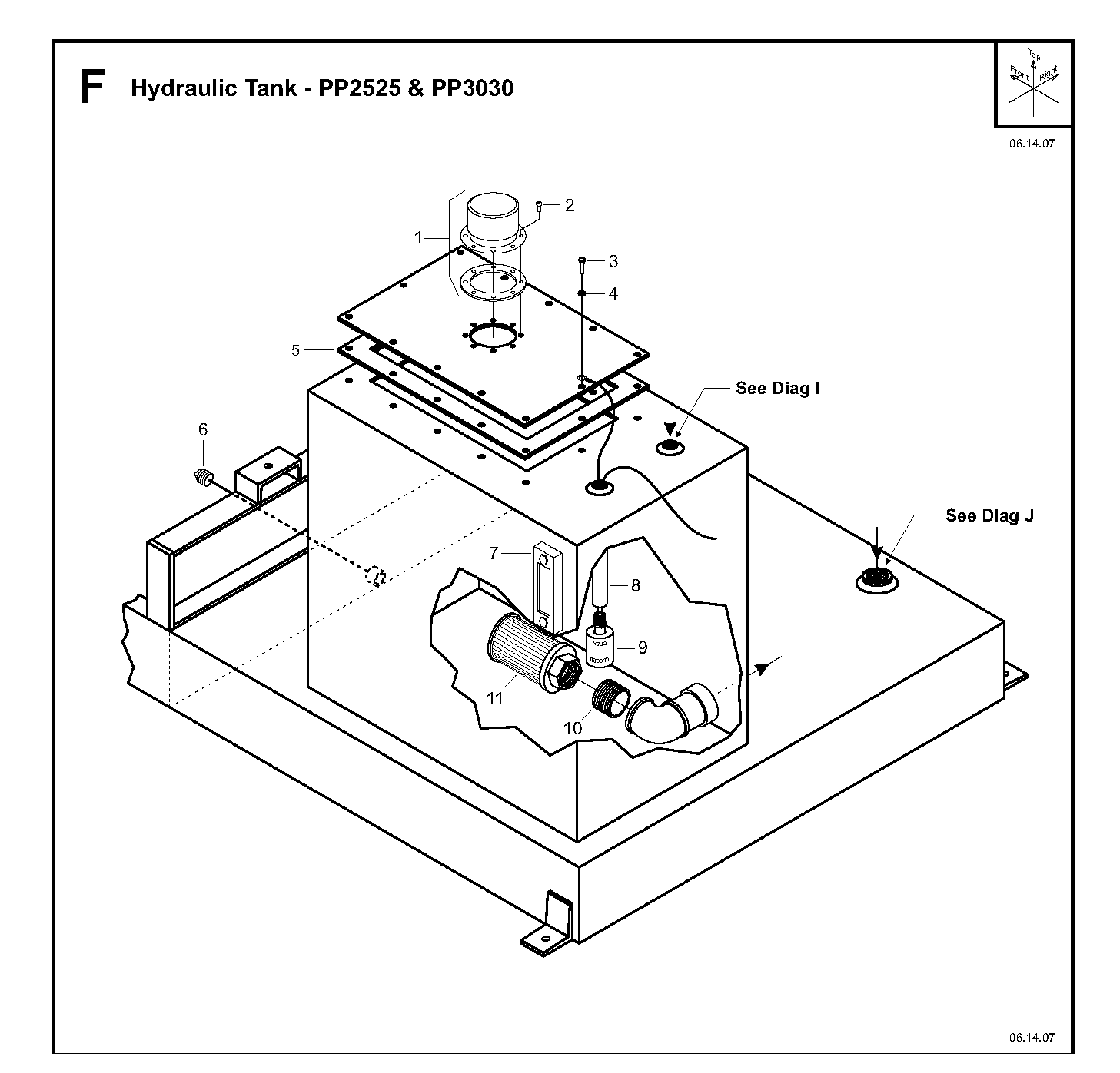 Hydraulic tank