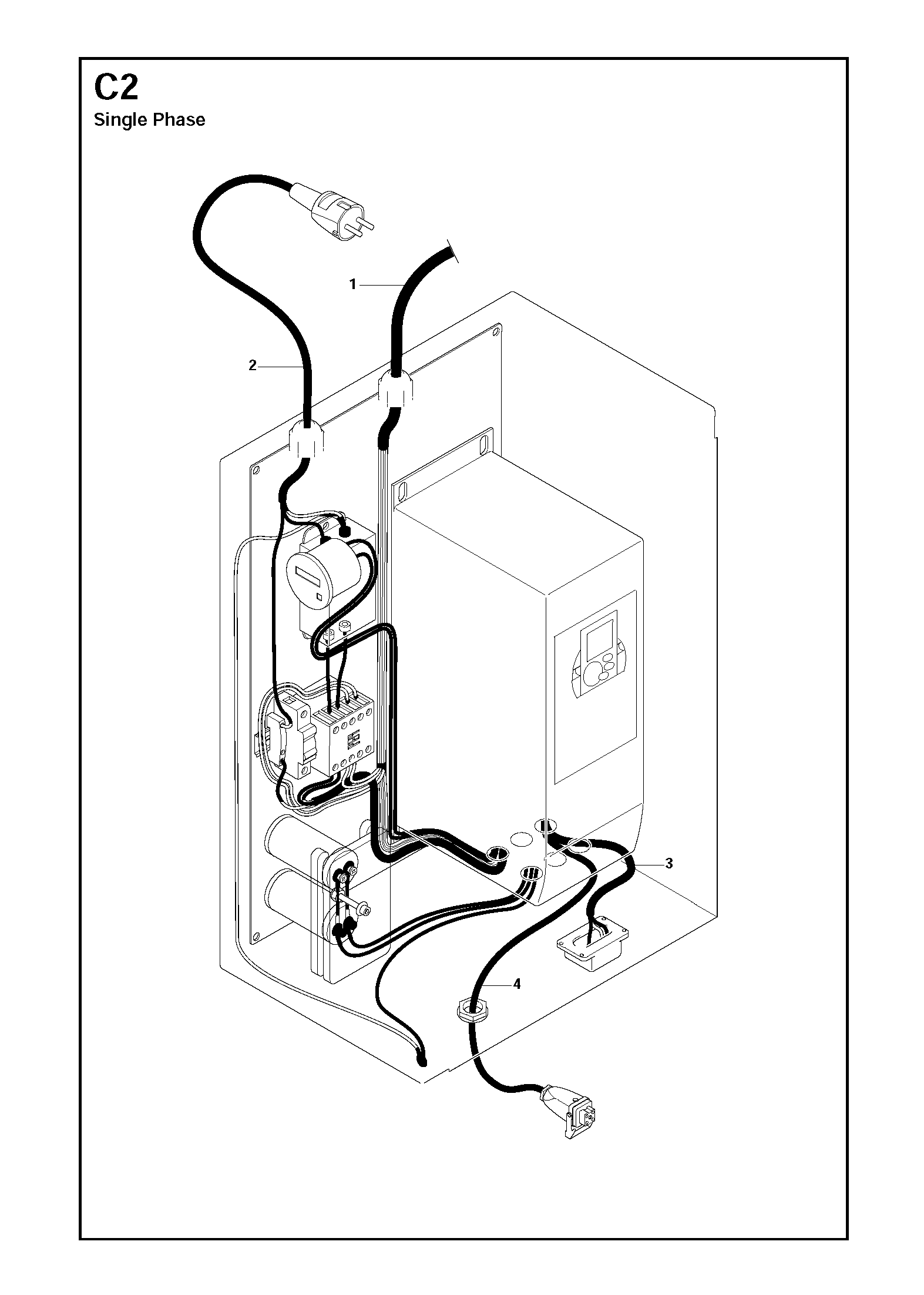 Electrical box overview single phase