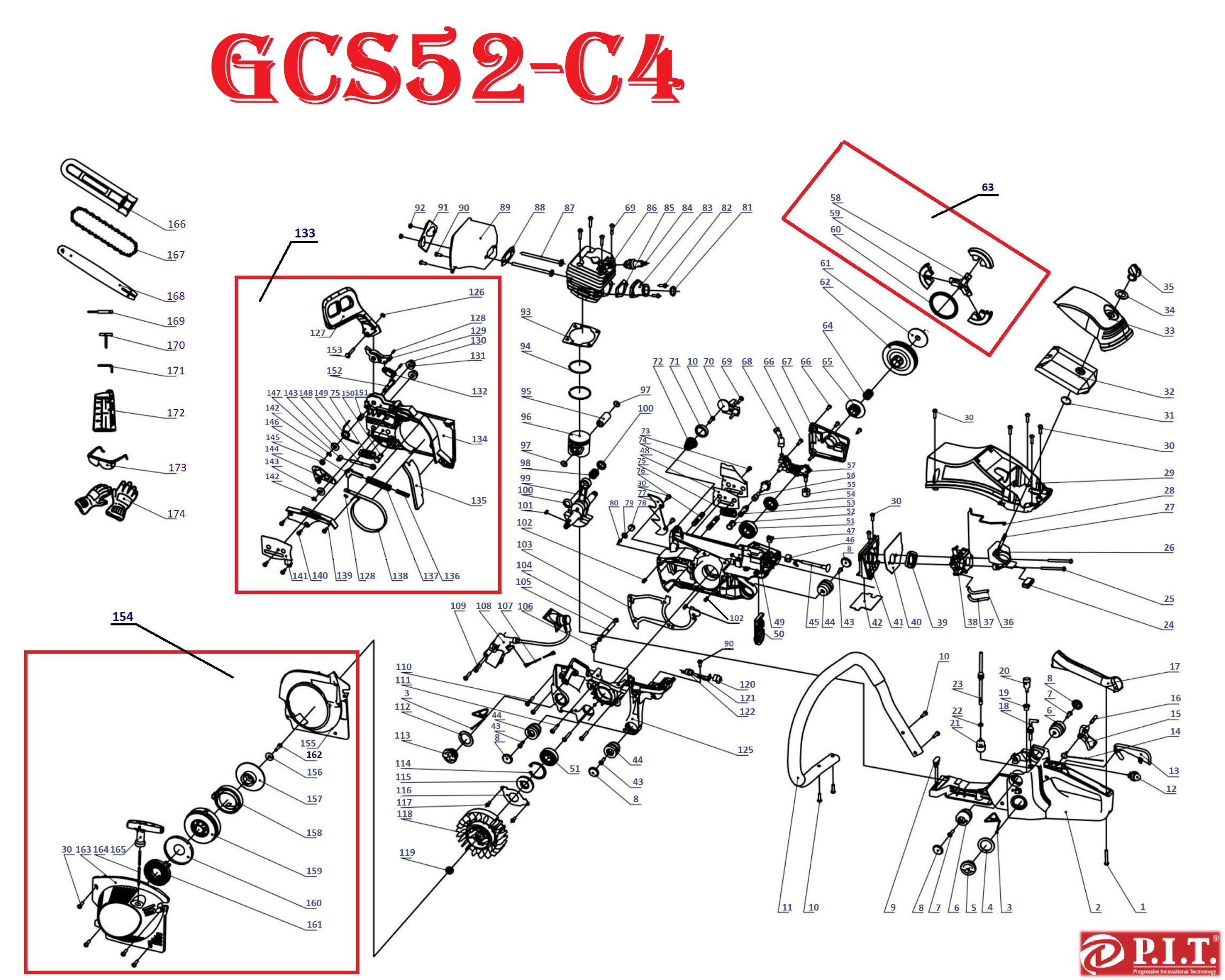 Бензопила GCS52-C4