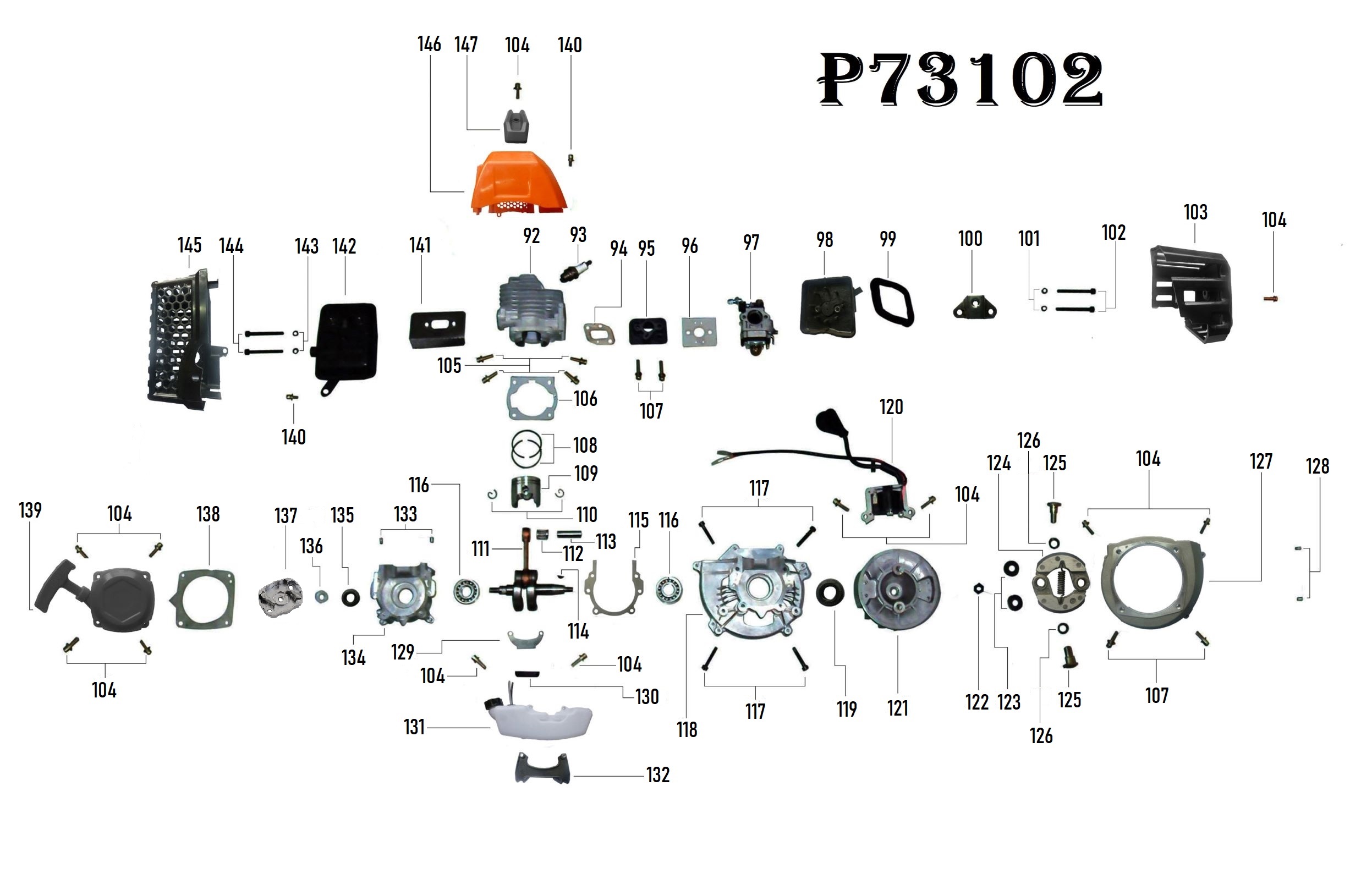 Бензотриммер P73102